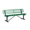 Leisure Craft Leisure Craft 6 FT Outdoor Bench with Back, Portable, Green B6WBP-GREEN - alternate 1