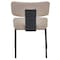 Leisuremod Teres Leather Dining Chair, Steel Legs & Poplar Wood Core TC19LTP - alternate 2