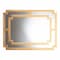 Baxton Studio Dayana Modern and Contemporary Antique Gold Finished Wood Accent Wall Mirror 222-12932-ZORO - alternate 2