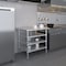Amgood 30in D x 36in L Stainless Steel Table, Three Undershelves AMG WT-3036-3SH-Z - alternate 2