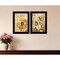 Homeroots Set Of Two Flowers and Butterflies 2 Black Framed Print Wall Art, 2PK 407178 - alternate 2