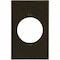 Hubbell Wiring Device-Kellems Wallplate, 1-Gang, 2.15" Opening, Brown P724 - alternate 1