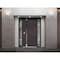 Vdomdoors Aluminum Door Cynex 6777 Brown Entry Steel Metal Modern Painted W16+32+16xH80 Left Inswing CYNEX6777EXD-BRW-W16+32+16xH80-LH-I - alternate 2