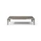 Homeroots 57" Light Gray and Silver Wood and Stainless Steel Coffee Table 714603 - alternate 1
