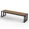 Newtechwood Garden Bench (Teak Seat) 72.44" US-18-BN-TK-KIT - alternate 1