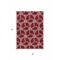 Homeroots 3' X 5' Burgundy And Gold Geometric Washable Indoor Outdoor Area Rug 613470 - alternate 2