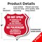 Signmission Bilingual No Spray Shield Sign Do Not Sp, 6 inch X 6 inch, Plastic Sign, 2PK SHI-P-2PACK-6-366 - alternate 2