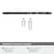 Amerock Carrione 10-1/16 inch 256mm Center-to-Center Marble Black/Black Bronze Cabinet Pull BP36664MBKBBR - alternate 2