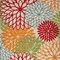 Homeroots 10' X 14' Green Orange And Red Indoor Outdoor Area Rug 521647 - alternate 3
