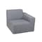 Deko Living 4 Place Seating  Gray Compressed Foam Sectional Sofa and Ottoman Set CIF50017 - alternate 2
