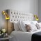 Jonathan Y Hudson 6.5" 1-Light Farmhouse Bohemian Iron LED Sconce, Brass Gold, 2PK JYL9911A-SET2 - alternate 2