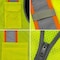 Dome75 Hi-Vis Safety Vest SM/MD Class ANSI/ISEA 107-2020 Class 2 , Zipper 6 Pockets, 2 Mic Tab DV2123 - alternate 5