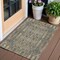 Homeroots 3' X 5' Gray Taupe And Beige Moroccan Washable Indoor Outdoor Area Rug 577199 - alternate 1