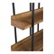 Homeroots 75" Black And Brown Metal and Wood Five Tier Bookcase 517716 - alternate 1