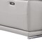 Homeroots Ash Gray Leather Power Reclining L Shaped Six Piece Corner Sectional With Console 643945 - alternate 2