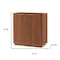 Homeroots 32in Brown Wood Accent Cabinet With Two Doors 716319 - alternate 3