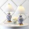 Jonathan Y Xia 21 in. Ceramic/Iron Classic Modern LED Table Lamp, Blue, 2PK JYL6606A-SET2 - alternate 2