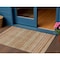 Homeroots 3' X 5' Terra Cotta And Rust Striped Washable Indoor Outdoor Area Rug 615386 - alternate 1