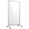 Ghent EZ Mobile Glassboard, Aluminum Frame, Non-Magnetic, 75''H x 38''W, White EZ1NA7538WH - alternate 1