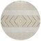 Homeroots 8' Beige Ivory And Taupe Round Southwestern Washable Indoor Outdoor Area Rug 613881 - alternate 4