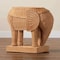 Bali & Pari Elissa Bohemian Light Honey Rattan Elephant End Table 256-14143-ZORO - alternate 2