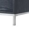 Homeroots 24" Silver Metallic And Black End Table With Three Drawers 544081 - alternate 2