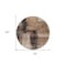 Homeroots 8' Brown Black And Tan Round Abstract Washable Indoor Outdoor Area Rug 606046 - alternate 2