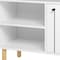 Homeroots Iko White Modern Sideboard Open Cubbie Cabinet 403101 - alternate 3