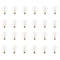 Bulbrite Incandescent Dimmable 25W Globe G25 Bulbs, Clear Glass, Medium E26 Screw Base, 2700K, 24PK 861093 - alternate 1