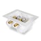 Everflow Washing Machine Outlet Box, Dual Drain, Assmbld W/ 1/2'' MIP/ SWT Valves & Hammer Arrestors, White ABS SB200-TH - alternate 3