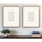 Homeroots Set Of Two Portrait Intaglio II Silver Framed Print Wall Art, 2PK 526068 - alternate 2
