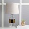 Jonathan Y Stevens 25.5" Glass LED Table Lamp, Clear/Brass JYL4001A - alternate 2