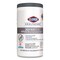 Clorox Cleaner Disinfectant Wipes, 1-Ply, 6.75" x 8", White, 85/Can, PK6 31757 - alternate 4