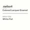 Finishworks Mohawk Colored Lacquer Enamel White Flat M104-F202 - alternate 2