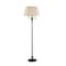 Homeroots 60" Bronze Metal Four Light Floor Lamp With Beige Fabric Square Shade 526334 - alternate 2