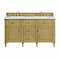 James Martin Vanities Lorelai 60'' D Vanity, Light Natural Oak w/ Ethereal Noctis Silestone Top w/ Wireless Charger 424-V60D-LNO-FENC - alternate 1