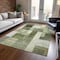 Homeroots 10' X 14' Sage And Fern Green Geometric Washable Indoor Outdoor Area Rug 605872 - alternate 3