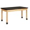 Diversified Spaces Plain Apron Table, Oak, Wood Frame, 54 in W, Black P713LBBK30E - alternate 1