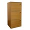 Homeroots 36" Natural Wood Three Tier Bookcase 469071 - alternate 1