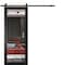 Sartodoors Sturdy Barn Door, Lucia 1299 Matte Black, 6.6FT Rail Hangers Heavy Hardware Set, Modern Solid Pan LUCIA1299BD-B-BLK-3084 - alternate 1