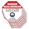 Signmission Maintain Social Distancing At Least, 4 inch X 4 inch, Vinyl Decal, 5PK OC-D-5PACK-4-195 - alternate 1