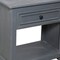 Homeroots 28" Distressed Gray One Drawer Solid Wood Nightstand 555414 - alternate 2