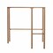 Homeroots 42" Clear and Gold Glass Writing Desk 402041 - alternate 4