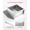 Vevor Stainless Steel Floor Mop Sink 24 x 24 x 13 in with Wall-Mounted Bracket 24-24-13 - alternate 2