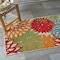 Homeroots 3' X 4' Green Orange And Red Floral Indoor Outdoor Area Rug 546642 - alternate 2