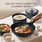 Simple Deluxe 12 Pcs Nonstick Cookware Sets, Pots and Pans Set, Black Granite Induction Cookware with Detachable 3A88HKCOOKSET12PSBLK - alternate 2