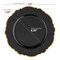 Smarty Had A Party 7.5" Black with Gold Rim Round Blossom Disposable Plastic Appetizer/Salad Plates (120 Plates), 120PK 4847BG-CASE - alternate 2