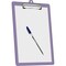 Acrimet 3 Pack Clipboard Letter Size Low Profile Clip & Side Rulers, Durable Plastic, Solid Purple, 3PK 134.LO - alternate 4