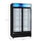 Koolmore 45" Commercial Glass 2 Door Display Refrigerator Merchandiser - Upright Beverage Cooler MDR-2GD-35C - alternate 2