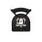 Holland Bar Stool Co 30" Blk Wrinkle Anaheim Ducks Stationary Bar Stool, Ladder Back L00430AnaDks - alternate 2